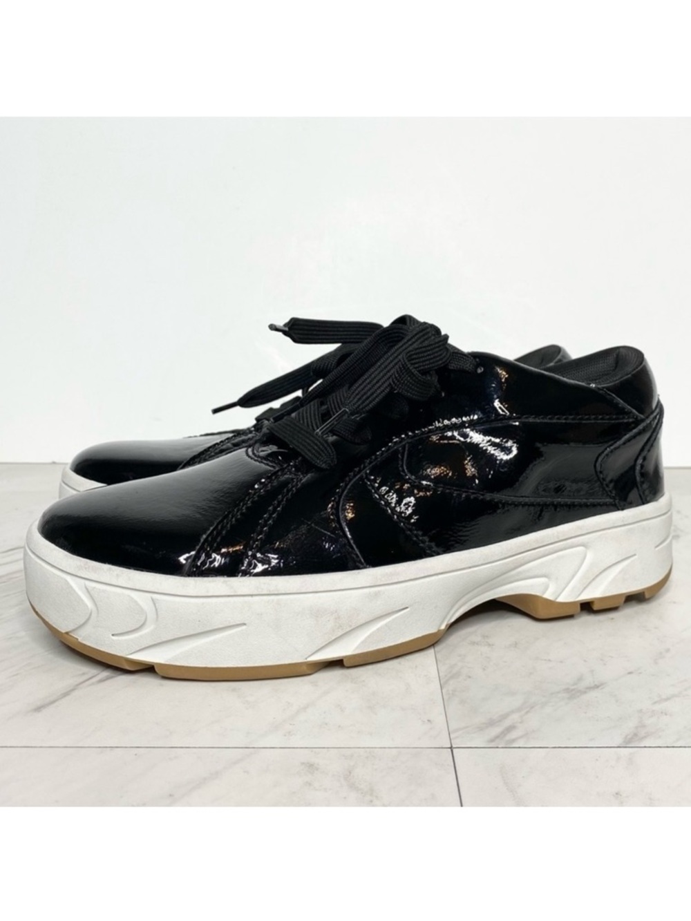 Jeffrey Campbell Limit Platform Black Patent Sneaker 8
